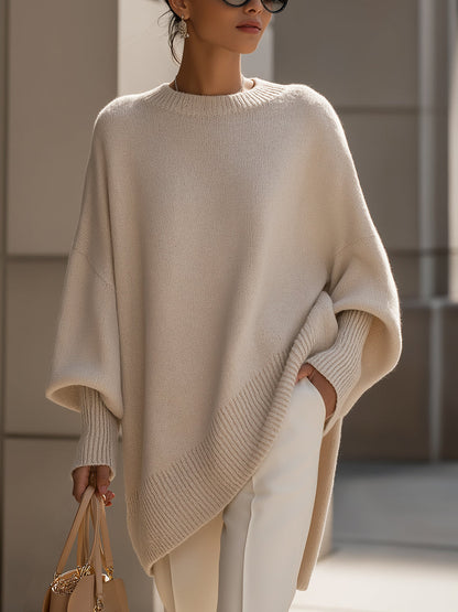 Anneta | Oversized poncho trui