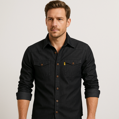 JIM - KATOEN DENIM SHIRT
