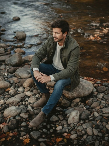 Valmont | Vintage Olijfgroene Field Jacket