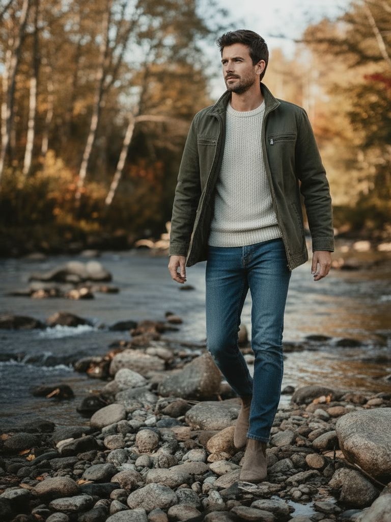 Valmont | Vintage Olijfgroene Field Jacket