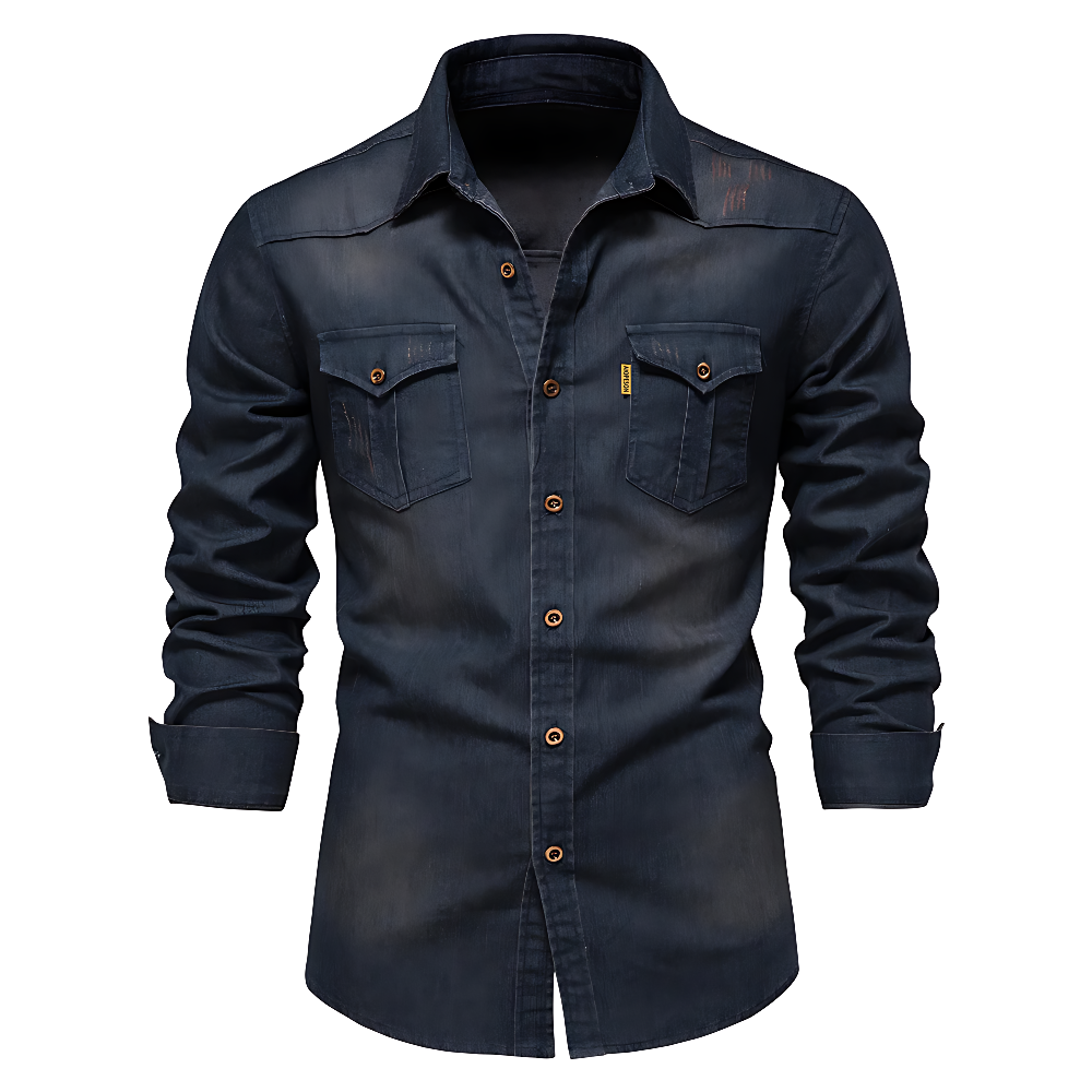 JIM - KATOEN DENIM SHIRT
